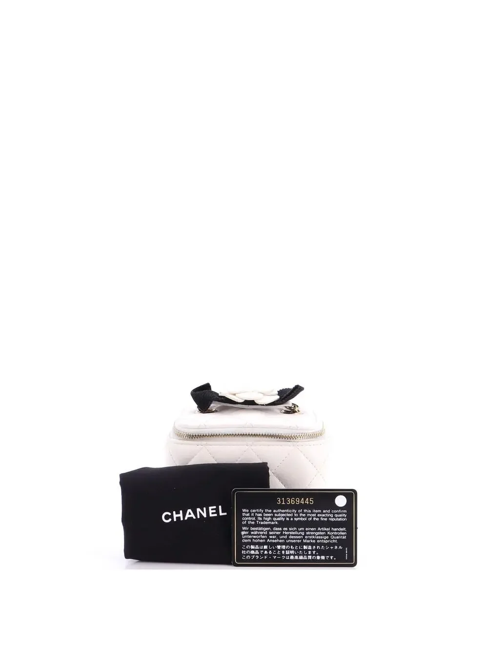Chanel Camellia Bow Vanity Case With #287605C29B